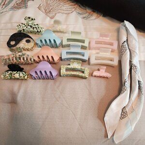 Princess Polly Hair Clips and hair bandana.